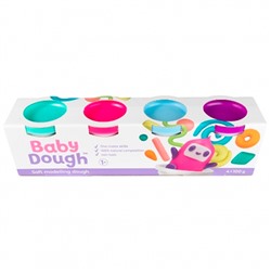 Набор для творчества Тесто для лепки BabyDough набор 4 цвета №1 BD016 в Самаре