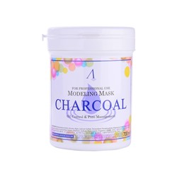 Маска альгинатная Anskin Charcoal Modeling Mask, для кожи с расширенными порами, 700 мл