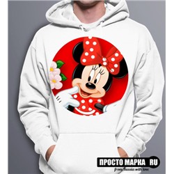 Толстовка с капюшоном Minnie with a red bow