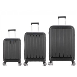 Набор из 3 чемоданов с расширением арт.11197-2 Черный