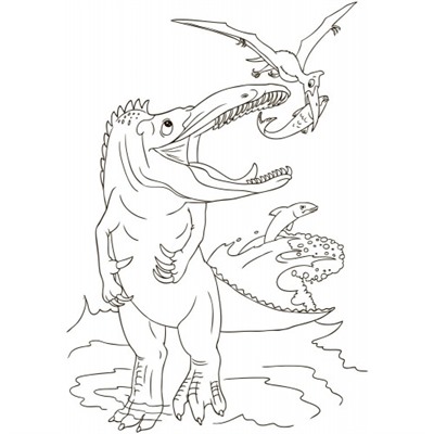 Большая книга раскрасок(F) - Динозавры