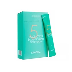 Masil Шампунь глубоко очищающий с пробиотиками - 5 Probiotics scalp scaling shampoo, 8мл*20шт(саше)