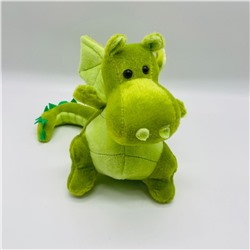 Мягкая игрушка Дракончик зеленый 19 см