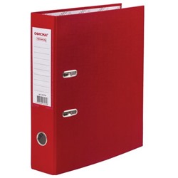 Папка-регистратор ОФИСМАГ покрытие из ПВХ, 75мм, красная (225750)
