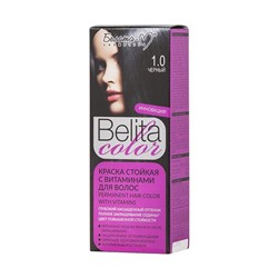 Belita color Краска стойкая с витаминами для волос № 1.0 Черный