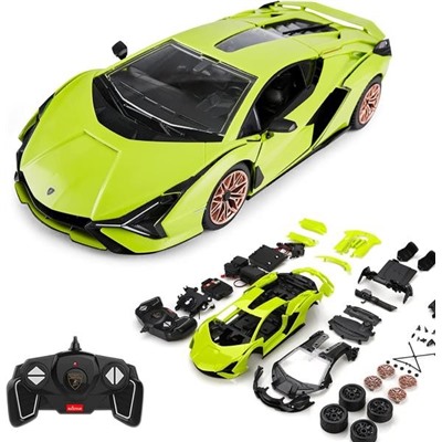 Машина р/у 1:18 lamborghini sian конструктор 72 дет. Rastar в кор.6шт