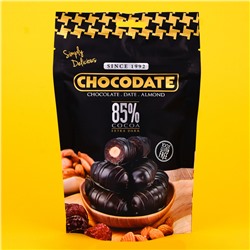 Финики с миндалем в горьком шоколаде Chocodate, 100 г