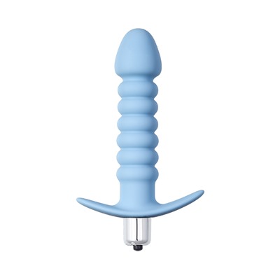 Анальная пробка с вибрацией Twisted Anal Plug Blue (Батарейки ААА) 5007-02lola