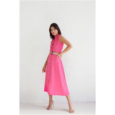 9592 Платье, как из к/ф "Красотка", ярко-розовое (остаток: 42)