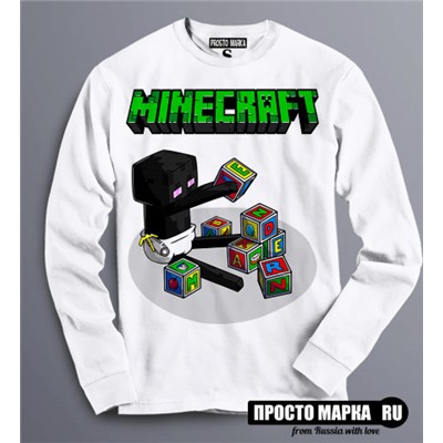 Толстовка Свитшот Minecraft Эндермен