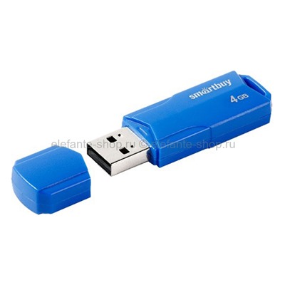 Флеш-накопитель USB 4GB Smart Buy Clue SB4GBCLU Blue (UM)