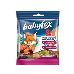 Жевательный мармелад Babyfox с соком ягод и фруктов 30г (Бебифокс) Яш ВМ538