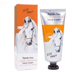 Крем для рук Farm Stay Visible Difference Hand Cream Horse Oil 100ml с лошадиным маслом