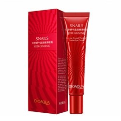 Крем вокруг глаз Bioaqua Snails Red Ginseng Bovine Crystal Through Tender Eye Cream 20 g с муцином улитки и женьшенем