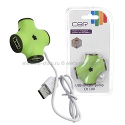 Концентратор USB HUB CBR CH-100 Green (UM)