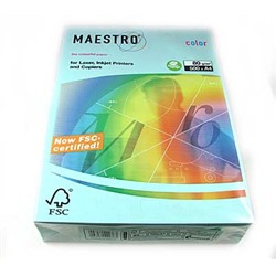 Бумага А4 Maestro/IQ Color-30 500л (PS-голубой) уп5 арт.0215-039
