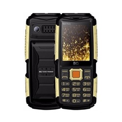 УЦЕНКА Сотовый телефон BQ M-2430 Tank Power, 2.4", 2 sim, microSD, 4000мАч, золотистый