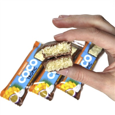 Батончик в шоколаде "COCO" - Кокос и манго-маракуйя (30 шт.)