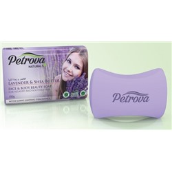 Мыло твердое LAVENDER & SHEA BUTTER-RELAXED & SOOTHED SKIN Petrova, 150 г