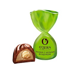 Конфеты шоколадные "OZera" с цельным фундуком 500г (пакет) ук753