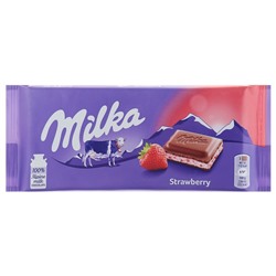 Шоколад Milka Strawberry 100гр