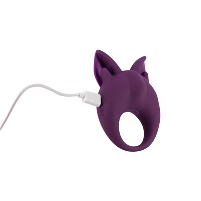 Перезаряжаемое кольцо для клиторальной стимуляции MiMi Animals Kitten Kiki Purple 7200-03lola