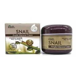 Ekel Крем для лица с экстрактом муцина улитки – Ample intensive cream snail, 100гр