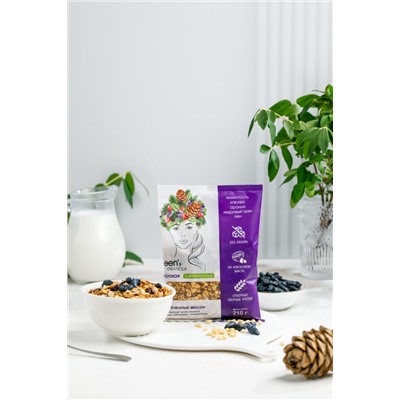 Гранола Сибирская с жимолостью 210 г QUEENs GRANOLA