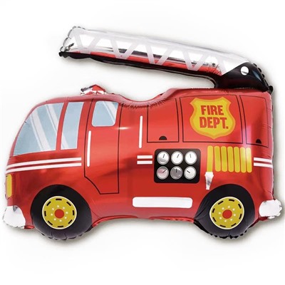 Шар Фигура, Пожарная машина (в упаковке)