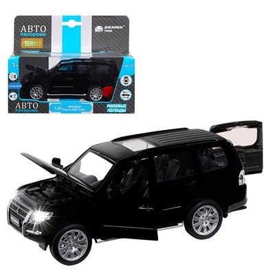 Модель 1:33 Mitsubishi Pajero 4WD Tubro, черный 1251431JB Автопанорама в Самаре