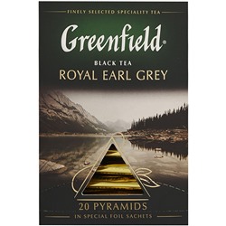 Чай Greenfield Royal Earl Grey черн фольг. пирамидки 20 пак/уп 0900-08