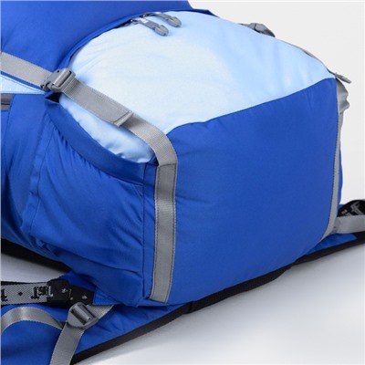Рюкзак туристический, Taif, 100 л, отдел на стяжке, 2 наружных кармана, 2 боковых кармана, цвет голубой