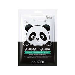 Тканевая маска мультиэффект с рисунком Панда SADOER ANIMAL PANDA Brightening Facial mask, 25г