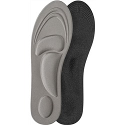 Стельки для обуви Комфорт амортизирующие, 40-44 р-р, пара цвет серый