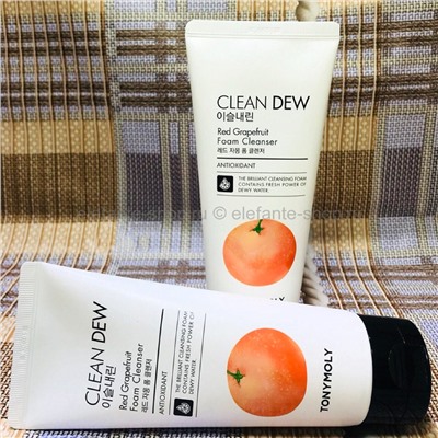 Пенка Tony Moly Clean Dew Red Grapefruit Foam Cleanser 180ml (125)