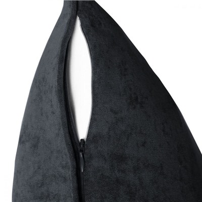 Наволочка декоративная «Тина», размер 45х45 см, цвет черный