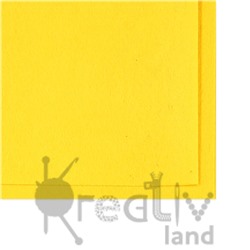 Фетр листовой жесткий 1мм/ цв.желтый/ 20х30см/ арт.1195/ 10шт в уп./ фас.1уп.