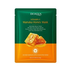Bioaqua Маска-салфетка с медом Манука и витамином Е, 25гр