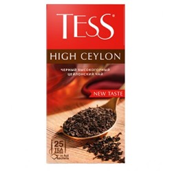 Чай Тесс мята чёрный Tess High Ceylon, 25 пак