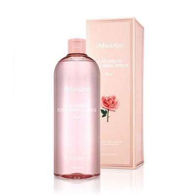 JmSolution Укрепляющий тонер лица с экстрактом розы  glow luminous flower firming Toner XL