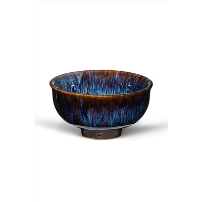 Пиала 100 мл керамическая с глазурью чашка с рисунком для чайной церемонии "Таинственная планета" Nothing Shop #902388
