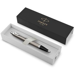 Ручка шариковая PARKER "IM Essential K319" (CW2143631) Brushed Metal CT M чернила син. подар.кор. (1829048) PARKER