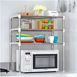 RZ-409 Storage  rack -3-х уровневая Полка кухонная для микроволновой печи
