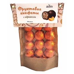 Фруктовые конфеты с абрикосом, 160 г Дико Вкусно