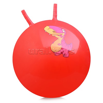 Мяч "Дино" с рожками 65см. (цвет в ассортименте)