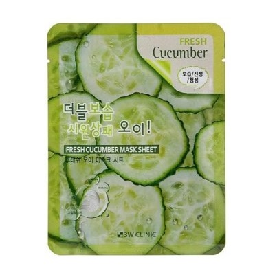 БВ 3W Clinic маска для лица тканевая Cucumber 23мл 370082