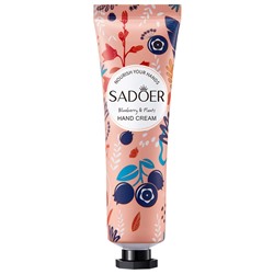 Крем для рук с растительными экстрактами, аромат черника SADOER blueberry & Plants hand cream, 30 г