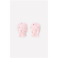 рукавички для новорожденных  К 8506/штрихи на бежево-розовом