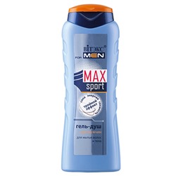FOR MEN MAX Sport Гель-душ для мытья волос и тела, 400мл