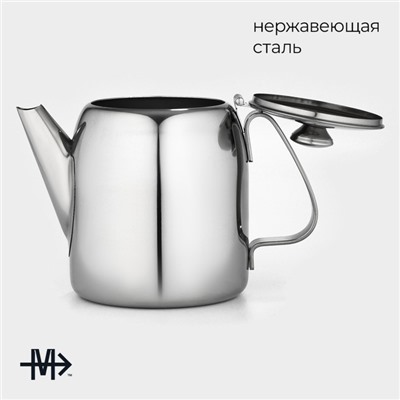 Чайник заварочный из нержавеющей стали Magistro Silver Line, 0,9 л